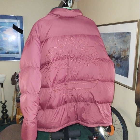 Vintage Embroidered Timberland Winter Down Filled Coat Size 3XL - Picture 7 of 7